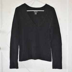 Wet Seal comfy cozy pull over v neck long sleeve sweater black